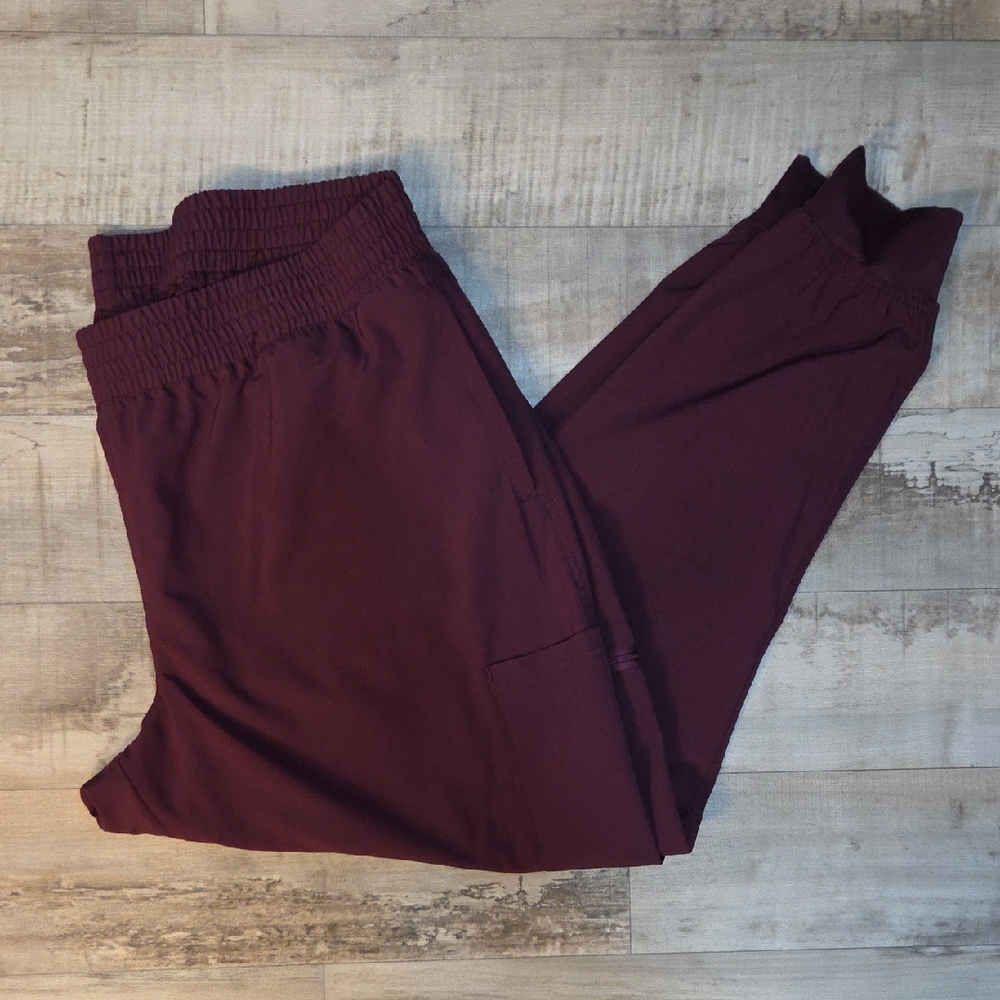 MEDCouture Deep Burgundy JOGGERS -XL
